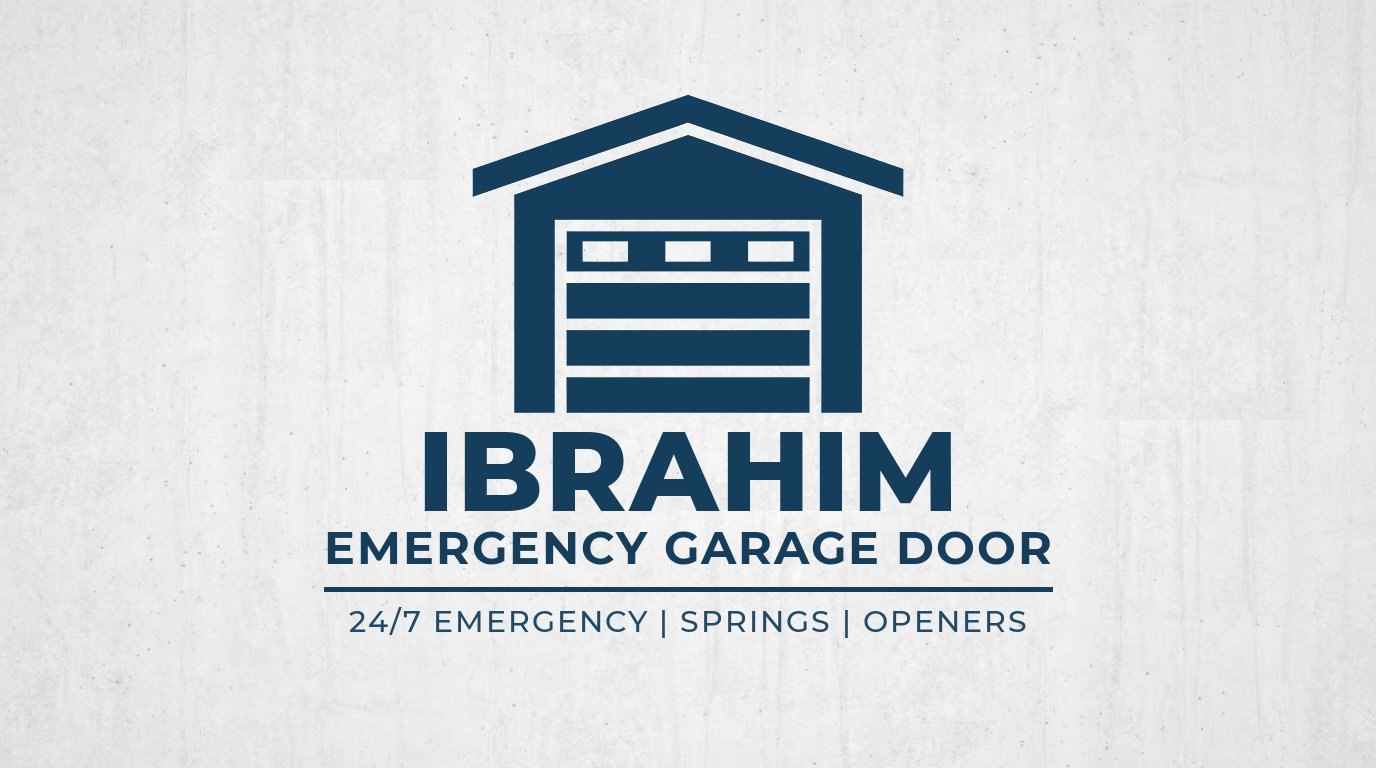 Ibrahim Emergency Garage Door Logo